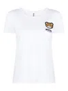 Moschino Logo Teddy Bear Printed Crewneck T-shirt