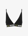 MOSCHINO STRETCH JERSEY BRA WITH TEDDY ELASTIC BAND