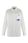 Moschino Stretch Poplin Shirt In White