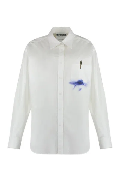 MOSCHINO MOSCHINO STRETCH POPLIN SHIRT