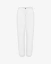 Moschino Stretch Technical Cotton Trousers In White