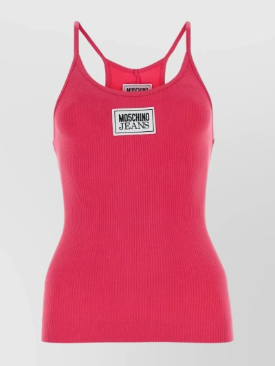 MOSCHINO STRETCH VISCOSE TANK TOP