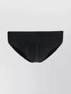 Moschino Stretch Waistband Floral Print Swimwear In Black