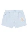 Moschino Stripe-pattern Shorts In 84325 - Azzurro