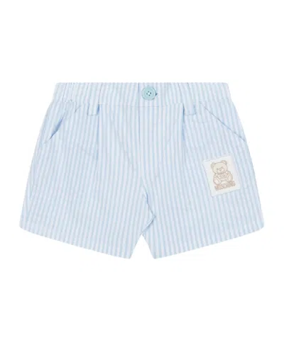 Moschino Stripe-pattern Shorts In Blue