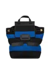 Moschino Striped Backpack In Blue