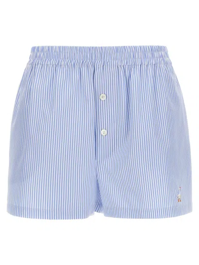 MOSCHINO MOSCHINO STRIPED COTTON POPLIN BOXER SHORTS