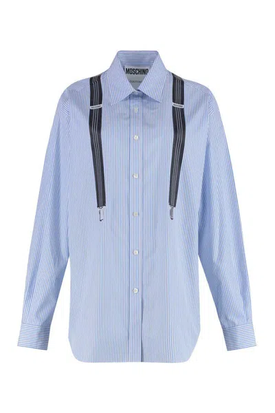 MOSCHINO MOSCHINO STRIPED COTTON SHIRT