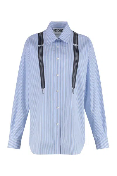 MOSCHINO MOSCHINO STRIPED COTTON SHIRT