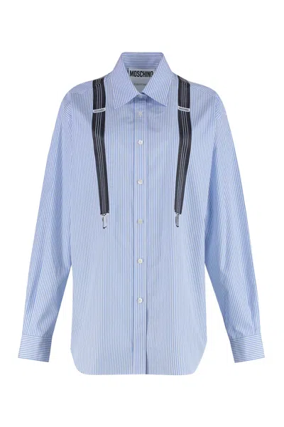MOSCHINO STRIPED COTTON SHIRT