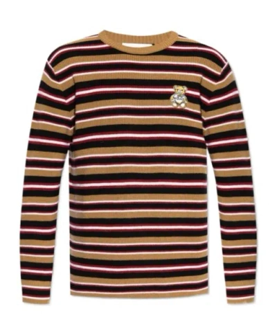 MOSCHINO MOSCHINO STRIPED CREWNECK JUMPER