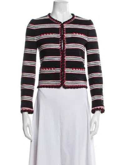 Pre-owned Moschino Striped Evening Jacket In Multi