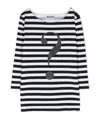 Moschino Striped Long-sleeve T-shirt In White