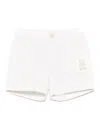 Moschino Striped Shorts In Neutrals