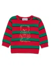 Moschino Striped Sweater In 红色
