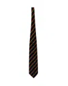 Moschino Striped Tie In Multicolor Silk In Multi
