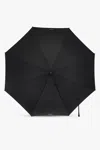 Moschino Striped Umbrella In Black