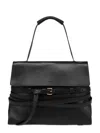 Moschino Structured Black Minimalist Bag With Clean Lines In Black