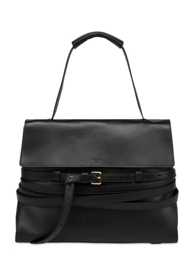 Moschino Structured Black Minimalist Bag With Clean Lines