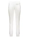Moschino Logo Print Sweatpants In White