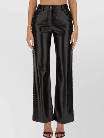 Moschino Studded Regular Fit Pants Pockets In Black