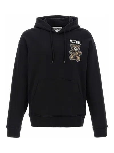 MOSCHINO TEDDY PRINT HOODIE