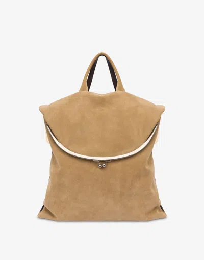 Moschino Suede And Leather Double Bag