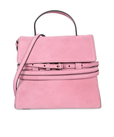 Moschino Suede Bag In Pink