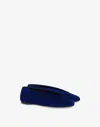 Moschino Ballerine In Suede In Blue