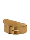 Moschino Suede Belt In Neutrals