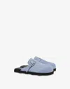 Moschino Suede Mules In Blue