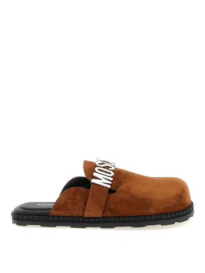 MOSCHINO SUEDE SABOTS