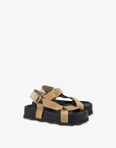Moschino Suede Sandals