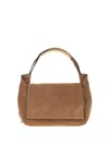 Moschino Handle Me Top Handle Bag In Brown