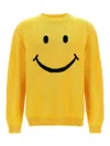 Moschino Men Sweater With Embroidery In Yellow