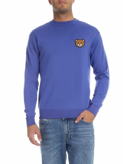 Moschino Teddy Bear In Air Forc In Azul