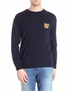 Moschino Blue Crewneck Teddy Bear Pullover In Azul
