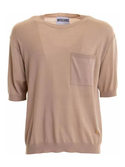 MOSCHINO SUÉTER CUELLO REDONDO - MARRÓN