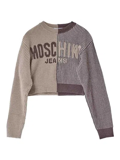 Moschino Logo Sweater In Multi