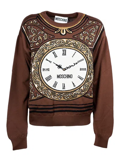 Moschino Clock Jumper In Multicolor