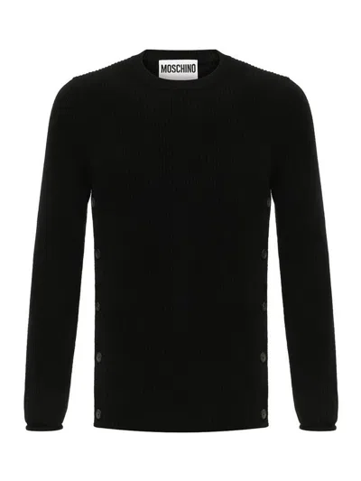 MOSCHINO SUÉTER CUELLO REDONDO - NEGRO