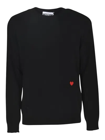 MOSCHINO SUÉTER CUELLO REDONDO - NEGRO