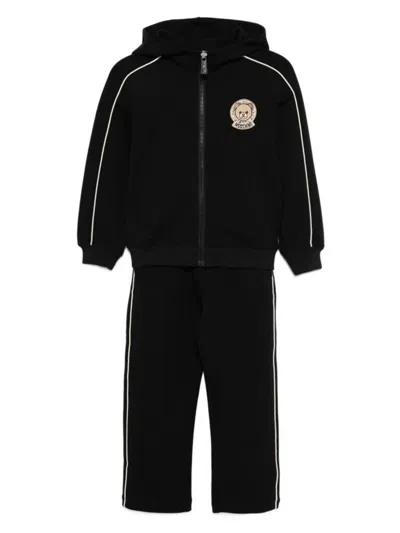 Moschino Kids' Suit In Black