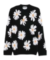 Moschino Sunflower-jacquard Sweater In Black