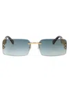 Moschino Logo Lettering Rectangular Sunglasses