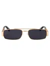 Moschino Couture Rose Gold Metal Sunglasses