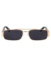 Moschino Couture Rose Gold Metal Sunglasses