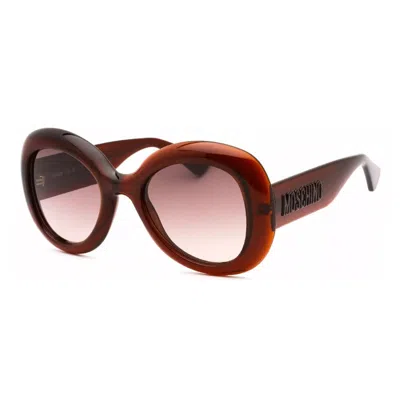 Moschino Sunglasses Butterfly Full Rim, Brown Frame And Brown Gradient Lens Mos162/s009qha