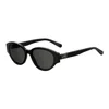 Moschino Sunglasses Cat Eye Full Rim, Black Frame And Grey Lens Mol014/g/s0807ir In Black