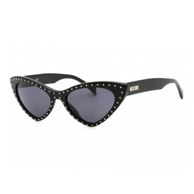 Moschino Sunglasses Cat Eye Full Rim, Black Frame And Grey Lens Mos006/s0807ir